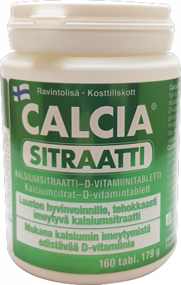 CALCIA SITRAATTI TBL N160 CALCIA SITRAATTI TBL N160