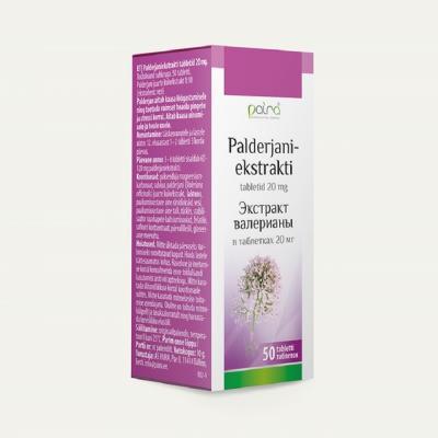 PAIRA PALDERJANI EKSTR. 20MG TAB N50 (Moldova) PAIRA PALDERJANI EKSTR. 20MG TAB N50 (Moldova)