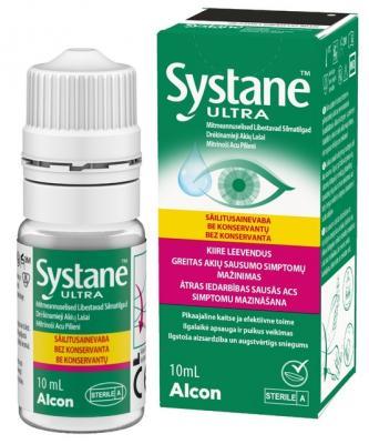 SYSTANE ULTRA NIISUTAVAD SÄILITUSAINETETA SILMATILGAD 10ML N1 SYSTANE ULTRA NIISUTAVAD SÄILITUSAINETETA SILMATILGAD 10ML N1