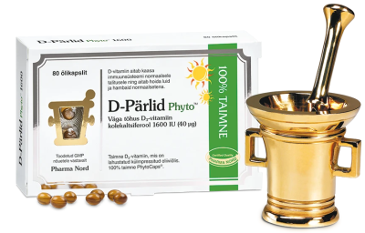 D-PÄRLID PHYTO 1600 õLIKAPSLID 40MCG  N80