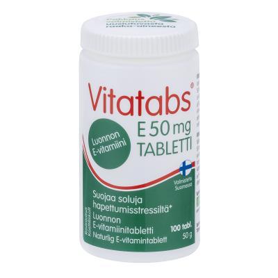 VITATABS E 50MG LOODUSLIKUD E-VITAMIINI TABL N100