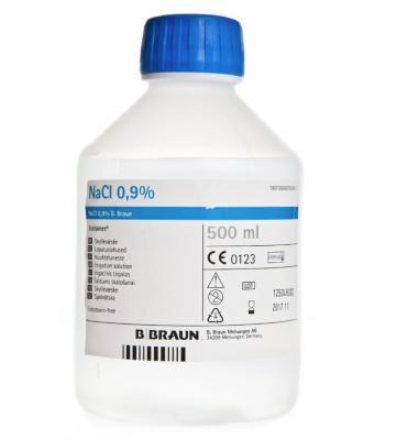 NATRII CHLORIDUM LOPUTUSLAHUS 0,9% 500ML