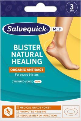 SALVEQUICK BLISTER NATURAL HEALING VILLIPLAASTER ANTIBACT 6x4,5CM N3