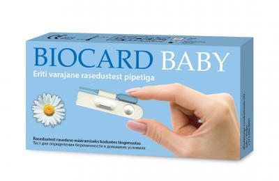 BIOCARD BABY ERITI VARAJANE RASEDUSTEST -KARBIS N1