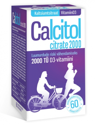 CALCITOL CITRATE 2000 närimistablett N60