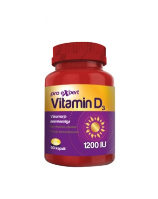 VITAMIN D3 PRO EXPERT1200 IU KAPSLID N90