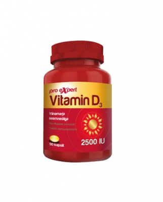 VITAMIN D3 PRO EXPERT2500 IU KAPSLID N90