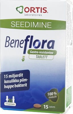 BENEFLORA GASTRORESISTANTSED PIIMHAPPEBAKTERITE TAB N15