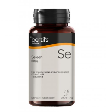 BERTILS KELASIN SELEEN 50MCG TBL N200