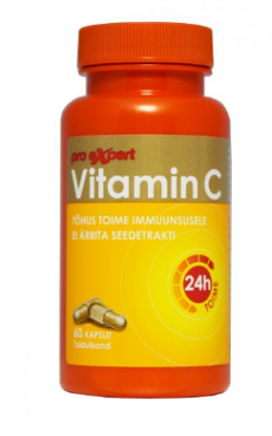 VITAMIN C PRO EXPERT (TOIME 24 TUNDI) CAPS  500MG N60