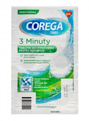 COREGA TABS 3 MINUTIT TBL  N6