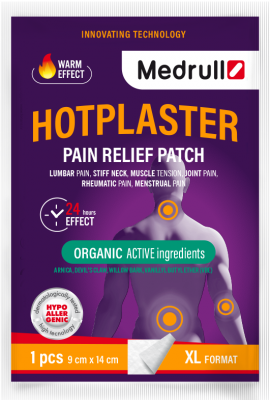 MEDRULL HOTPLASTER VALU LEEVENDAV PLAASTER 9CM*14CM N1