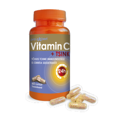 VITAMIN C PRO EXPERT+ TSINK (TOIME 24TUNDI) CAPS N60