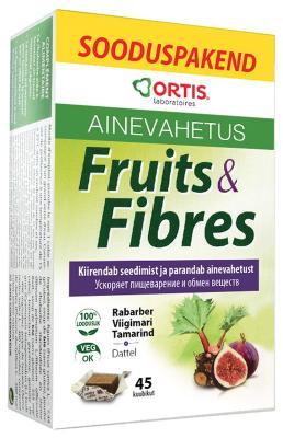 TEHOLAXA FRUITS&FIBRES KUUBIKUD N45 SOODUSPAKK