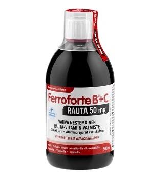 FERROFORTE B+C MIKSTUUR  RAUD 50MG/15ML  500ML