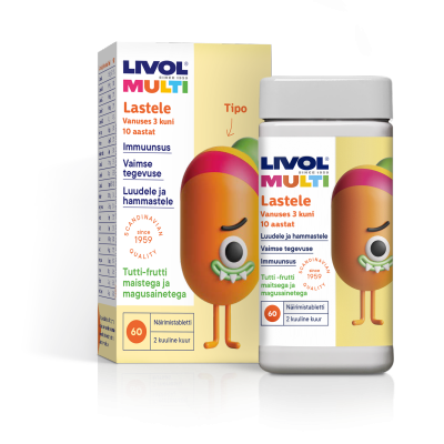 LIVOL MULTI LASTELE TUTTI FRUTTI TBL N60