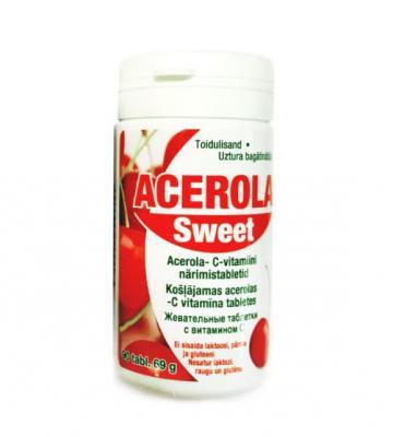 ACEROLA  SWEET LOODUSLIK C-VITAMIIN  TBL 75MG N90