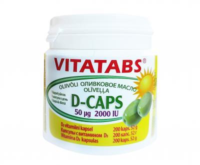 VITATABS D3-CAPS 50 MKG ( 2000 IU) LIKAPSLID N200