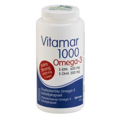 VITAMAR 1000MG OMEGA-3 CAPS+E-VIT  EXTRA STRONG  N100