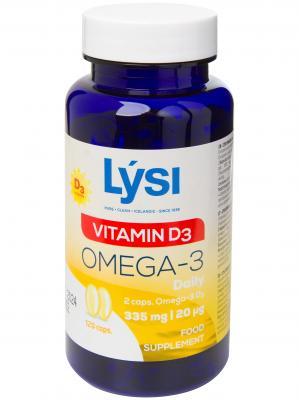 LYSI OMEGA-3 + D3-VIT CAPS N120