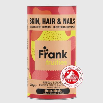 FRANK FRUITIES SKIN, HAIR & NAILS FRUIT GUMMIES PUUVILJANÖÖBID N80