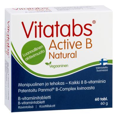 VITATABS ACTIVE B NATURAL LOODUSLIK B-VITAMIINI KOMPLEKS TBL  N60