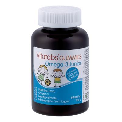 VITATABS JUNIOR OMEGA-3 PEHMED KALAKESED  TUTTI-FRUTTI  N60