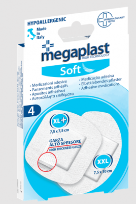 MEGAPLAST HAAVAPLAASTER STERIILNE 7,5 x 7,5 CM ja 7,5 x 10 CM N4