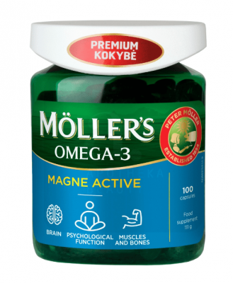 MÖLLER`S  MAGNE ACTIVE OMEGA-3 CAPS N100