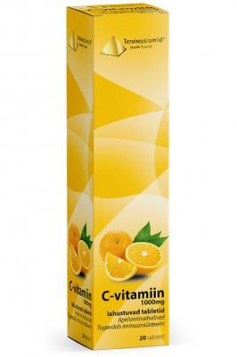 TERVISEPÜRAMIID VITAMIIN C 1000MG LAHUST.TBL N20