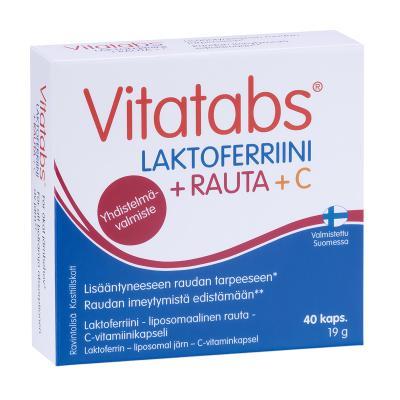 VITATABS LAKTOFERRIINI + RAUTA +C kapslid N40
