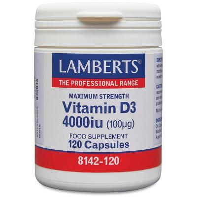 LAMBERTS VITAMIIN D3 4000IU (100MCG) KAPS N120