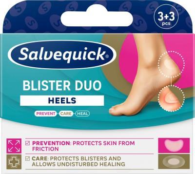 SALVEQUICK BLISTER DUO HEELS 4x6,1CM N3+ 4,5x7,5CM N3