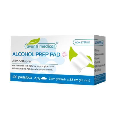 AVANTI MEDICAL PIIRITUSEGA NIISKED SALVRÄTIKUD 3x3cm N100
